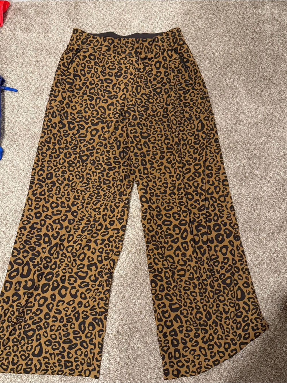 Lululemon Swiftly Women’s Leopard Print Wide-Leg Pants - Brown